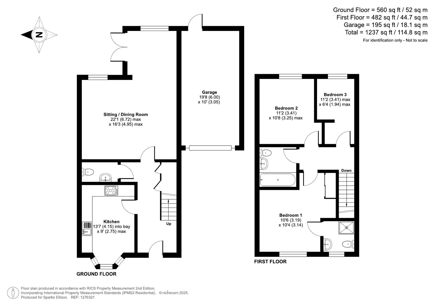 Bakers Crescent, Eastleigh floorplan