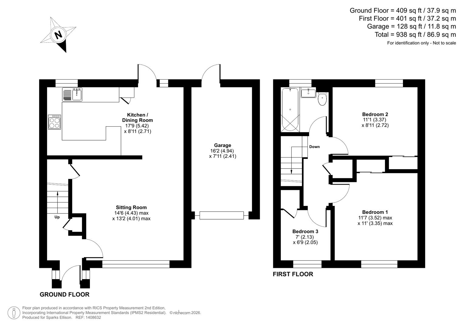 Claremont Close, Eastleigh floorplan