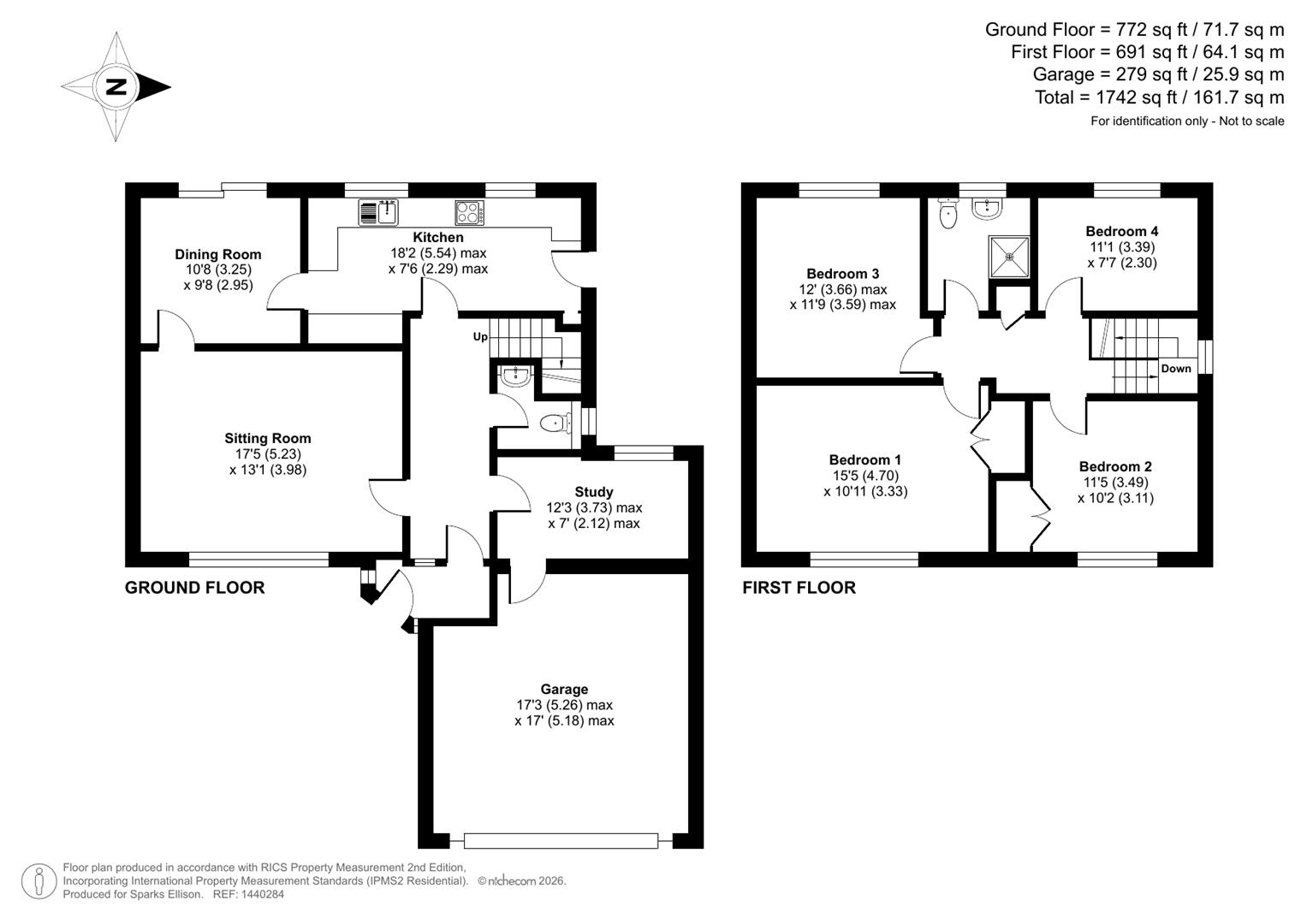 Clevelands Close, Hiltingbury, Chandler’s Ford floorplan