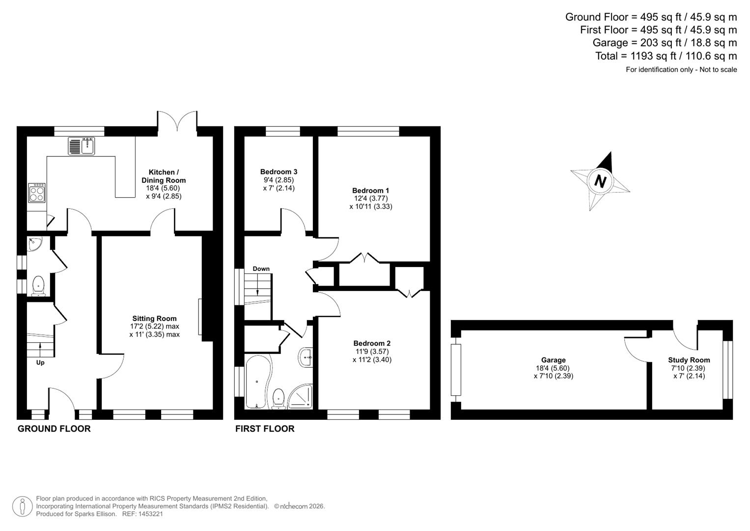 Walnut Close, Hiltingbury, Chandler’s Ford floorplan