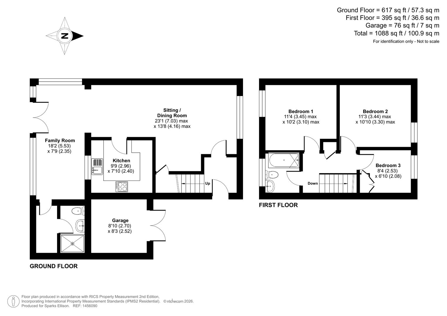 Totnes Close, Eastleigh floorplan