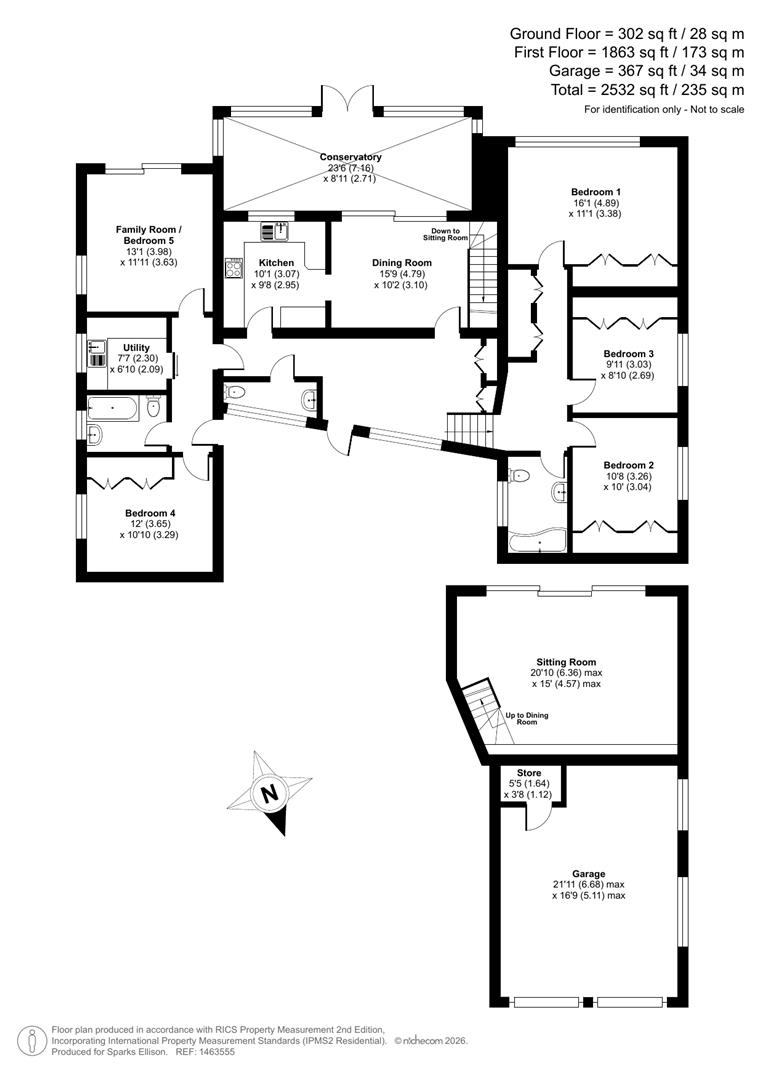 Hocombe Road, Hiltingbury, Chandler’s Ford floorplan